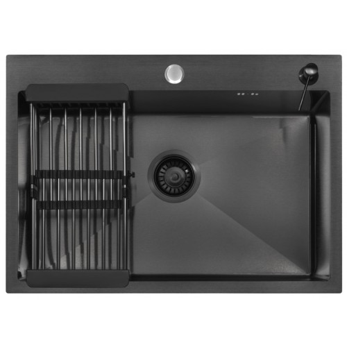 Кухонная мойка ARFEKA ECO AR 70х50+CL AR+DS AR (Black)