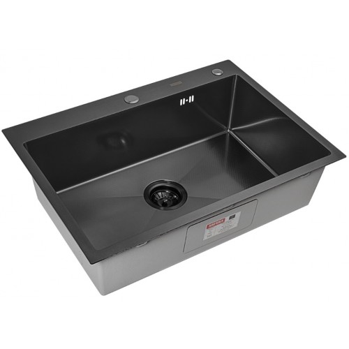 Кухонная мойка ARFEKA ECO AR 70х50+CL AR+DS AR (Black Decor)