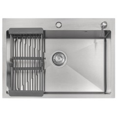 Кухонная мойка ARFEKA ECO AR 70х50+CL AR+DS AR (Satin)