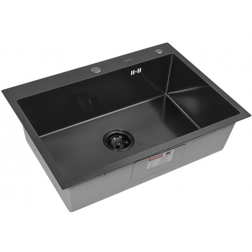 Кухонная мойка ARFEKA ECO AR 70х50+CL AR+DS AR (Black Decor Millet Grains)