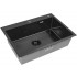 Кухонная мойка ARFEKA ECO AR 70х50+CL AR+DS AR (Black Decor Millet Grains)