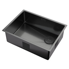 Кухонная мойка Zorg Zerox 59 U / IF SIDE SF PVD GUNBLACK