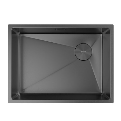 Кухонная мойка Zorg Zerox 59 U / IF SIDE SF PVD GUNBLACK