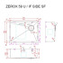 Кухонная мойка Zorg Zerox 59 U / IF SIDE SF ZURINOX STEEL