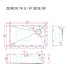 Кухонная мойка Zorg Zerox 74 U / IF SIDE SF PVD GOLD