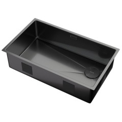 Кухонная мойка Zorg Zerox 74 U / IF SIDE SF PVD GUNBLACK