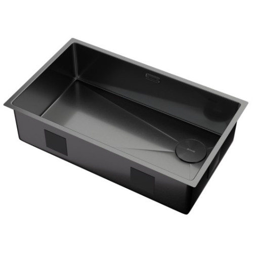 Кухонная мойка Zorg Zerox 74 U / IF SIDE SF PVD GUNBLACK