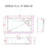 Кухонная мойка Zorg Zerox 74 U / IF SIDE SF STEEL