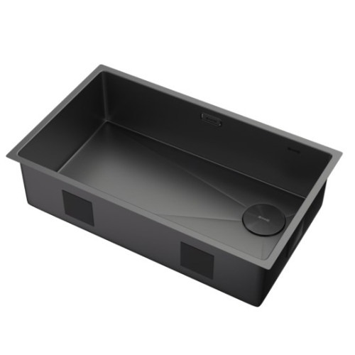 Кухонная мойка Zorg Zerox 74 U / IF SIDE SF ZURINOX PVD GUNBLACK