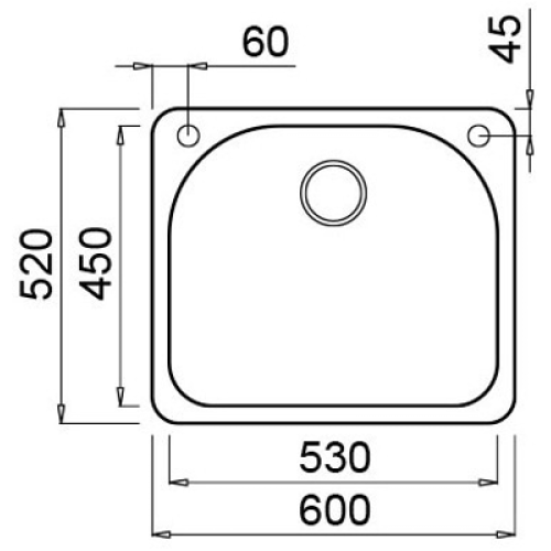Кухонная мойка Elleci Fox 200 G54 Nero Pietra