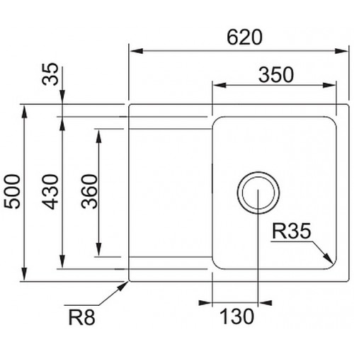 Кухонная мойка Franke OID 611-62 оникс 114.0443.356