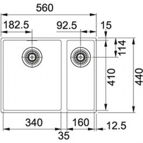 Кухонная мойка Franke SID 160 (Оникс)