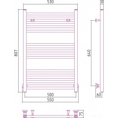 Полотенцесушитель Сунержа Модус 800x500 30-0250-8050