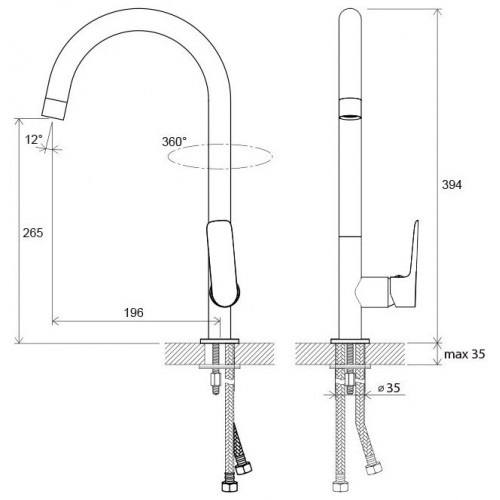 Смеситель Ravak Classic CL 016.00