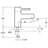 Смеситель Jacob Delafon Cuff E98298-CP