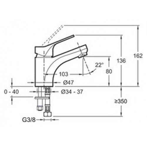 Смеситель Jacob Delafon Brive E75762-CP