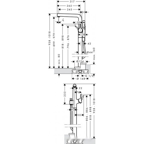 Смеситель Hansgrohe Talis S 72412000