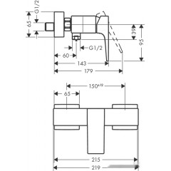 Смеситель Hansgrohe Metropol 32560990 (золотистый)