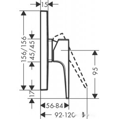 Смеситель Hansgrohe Metropol 32565670 (черный матовый)