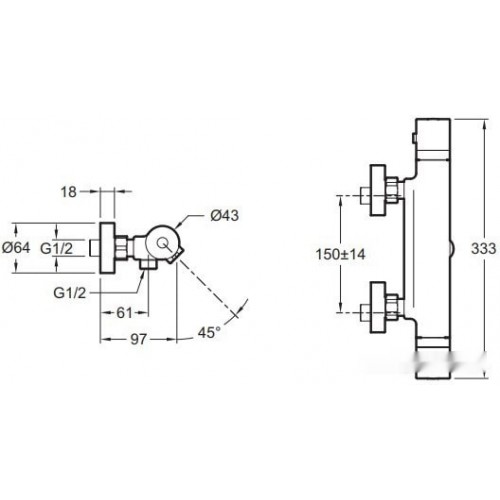 Смеситель Jacob Delafon Rivoli E24325-CP