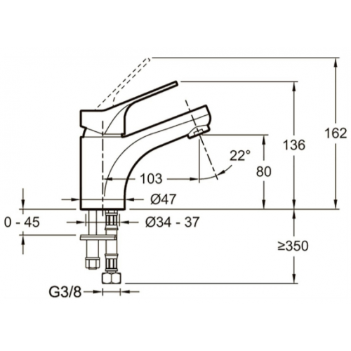 Смеситель Jacob Delafon Brive E75762-4-CP