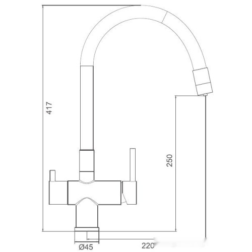 Смеситель Gappo G4398-36