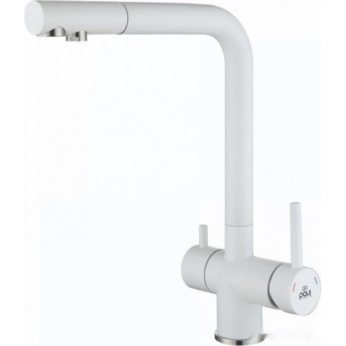 Смеситель Paulmark Skalen Sk213020-431 (белый матовый)