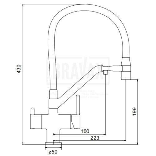 Смеситель Gappo G4398-86 черный