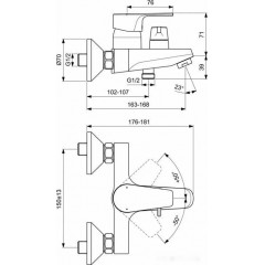 Смеситель Ideal Standard Cerafine D BC494AA