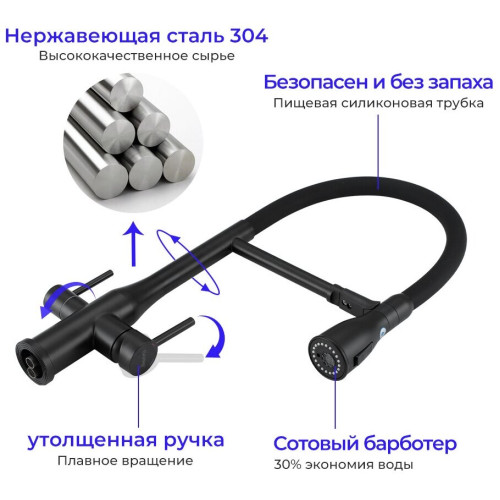 Смеситель Gappo G4399-76