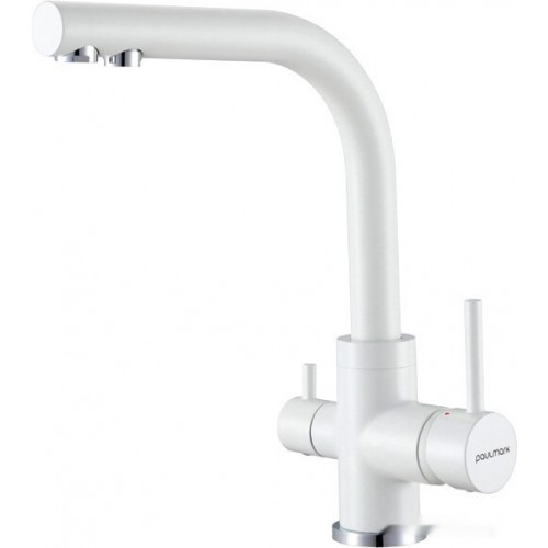 Смеситель Paulmark Essen 213011-431TW (белый матовый)