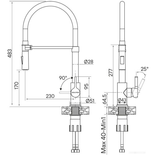 Смеситель Paulmark Ha214021-BG