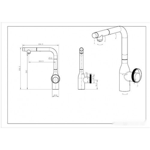 Смеситель Paulmark Urban UR213104-401 (антрацит)