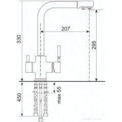 Смеситель Ulgran Quartz UQ-016 (08 космос)