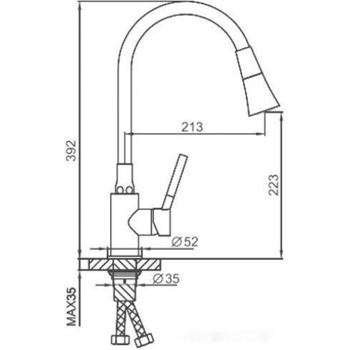 Смеситель Frap F4044-6