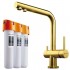 Смеситель Omoikiri Pure Drop lite + Nagano LG (золото)