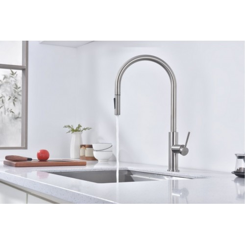 Смеситель Paulmark Senso Se215180-BS (стальной/нержавеющая сталь)