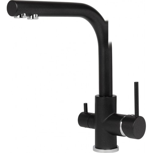 Смеситель Zorg Akvaduo Premium Brass black metallic