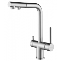Смеситель Paulmark Serpentine Se213222-BS брашированная сталь