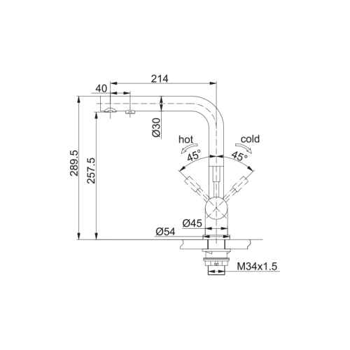 Смеситель Franke Atlas Clear Water 120.0745.585 (черный матовый)