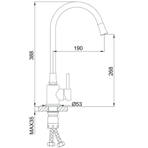 Смеситель Frap F40994-6