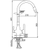 Смеситель Frap F4396-5