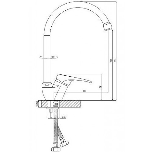 Смеситель Rossinka Silvermix A35-23