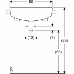 Умывальник Geberit VariForm 55 500.681.01.1