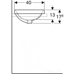 Умывальник Geberit VariForm 500.738.01.2