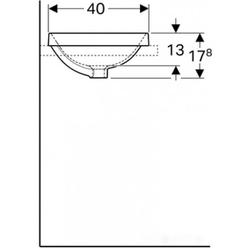Умывальник Geberit VariForm 500.738.01.2