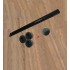 Розетка AVEL шинопровод 100 см + 3 розетки + 1 USB (черный)