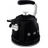 Чайник со свистком Smeg WKF01BL
