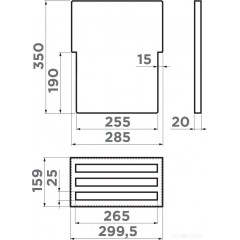 Сушилка для посуды Omoikiri DRY-02 IN (без вставок)
