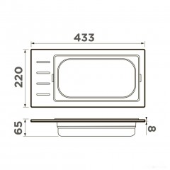 Коландер Omoikiri DC-01-1-IN 4999073